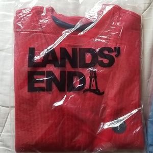 2/25!!! Lands End Waffle Long-Sleeve Shirt Boys